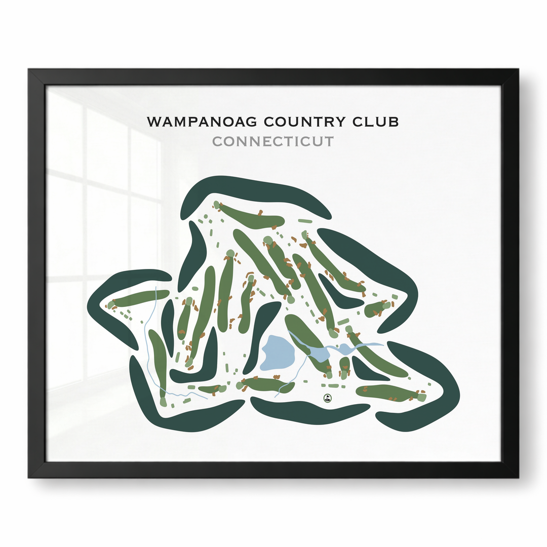 Wampanoag Country Club, Connecticut - Printed Golf Courses