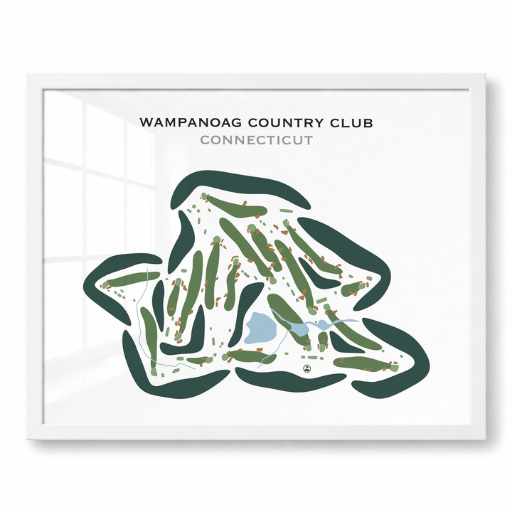Wampanoag Country Club, Connecticut - Printed Golf Courses