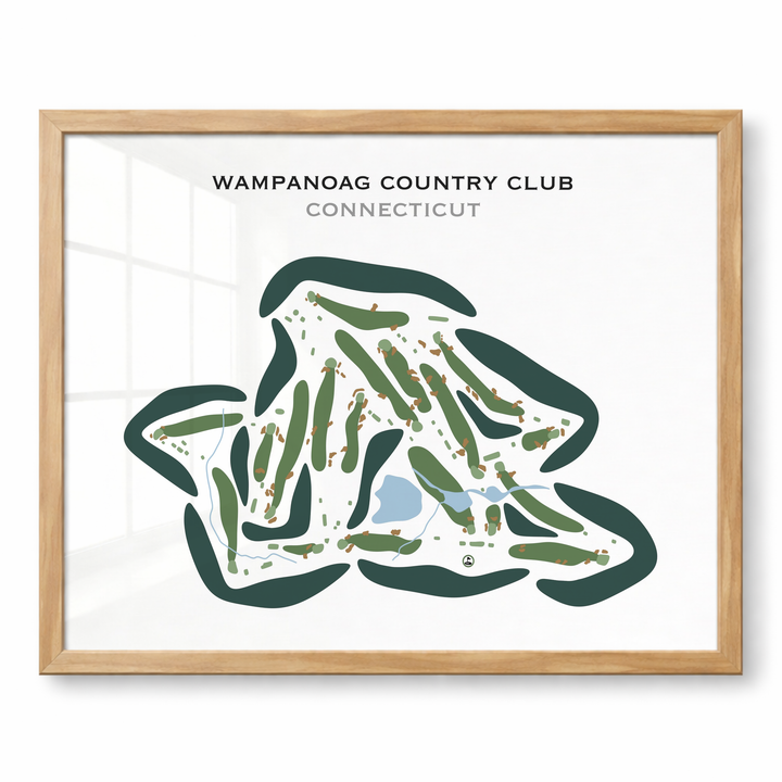 Wampanoag Country Club, Connecticut - Printed Golf Courses