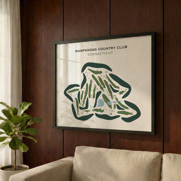 Wampanoag Country Club, Connecticut - Printed Golf Courses