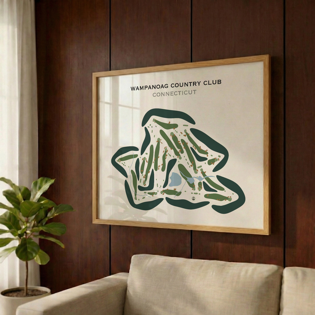 Wampanoag Country Club, Connecticut - Printed Golf Courses