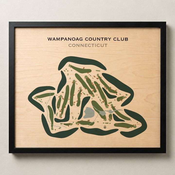 Wampanoag Country Club, Connecticut - Printed Golf Courses