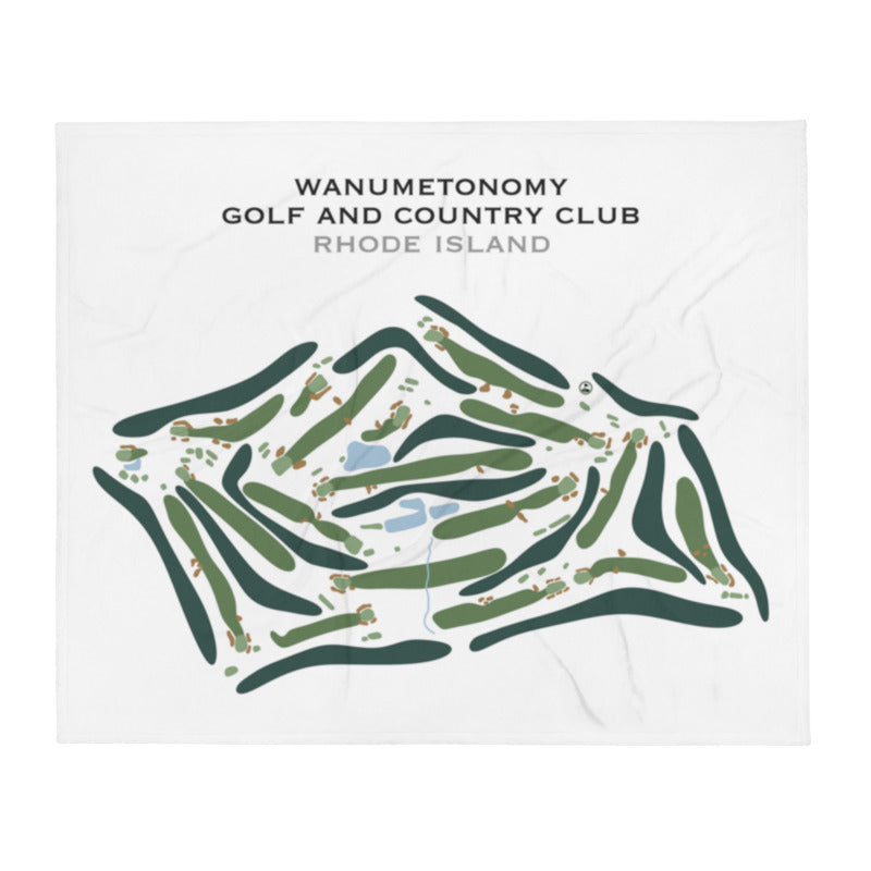 Wanumetonomy Golf and Country Club, Rhode Island - Printed Golf Course