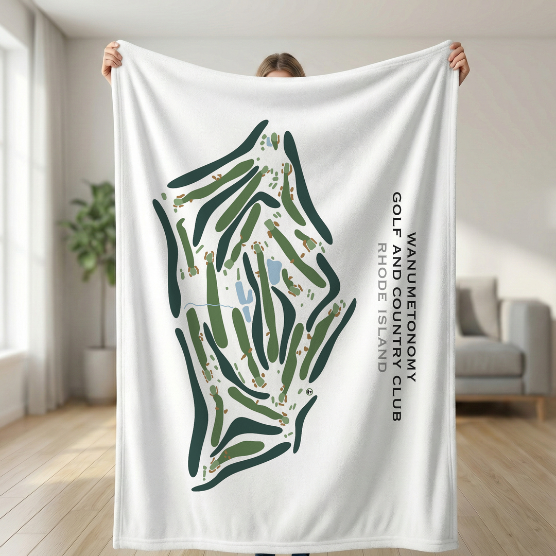 Wanumetonomy Golf and Country Club, Rhode Island - Printed Golf Course