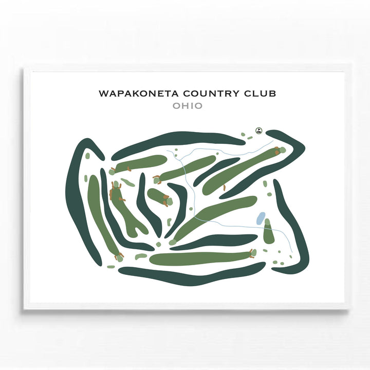 Wapakoneta Country Club, Ohio - Printed Golf Courses