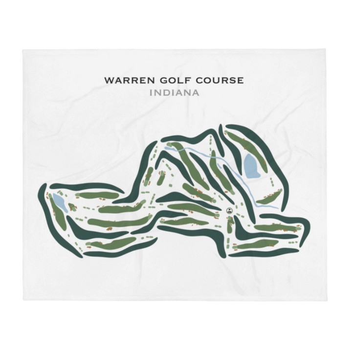 Warren Golf Course, Indiana - Printed Golf Courses