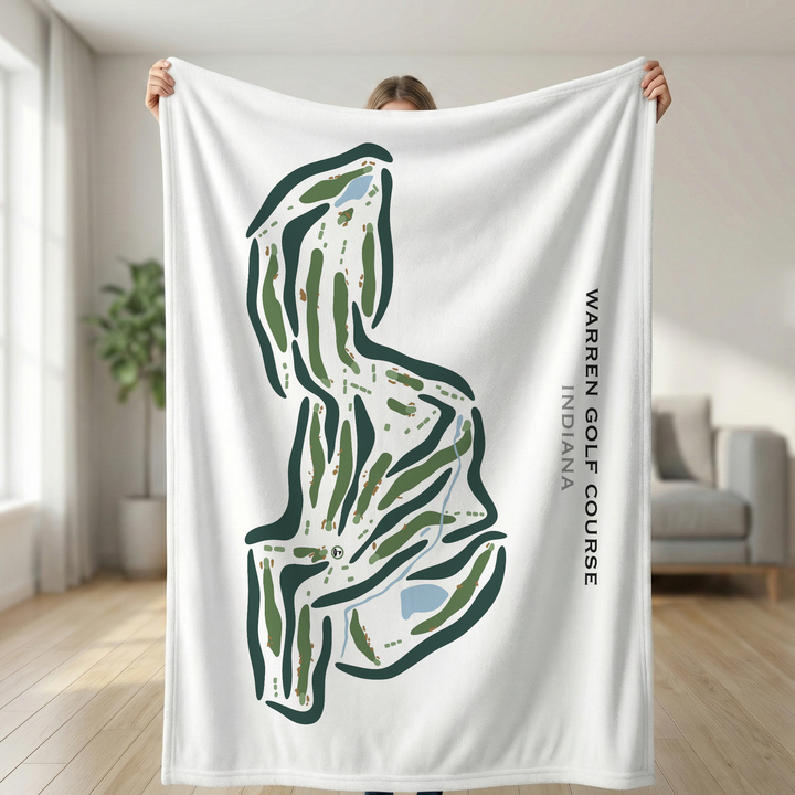 Warren Golf Course, Indiana - Printed Golf Courses