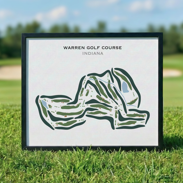 Warren Golf Course, Indiana - Printed Golf Courses