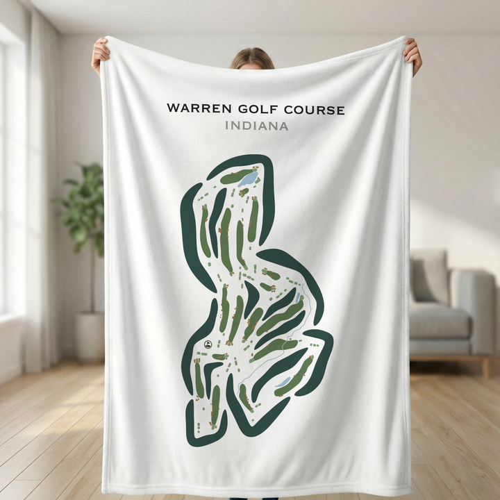 Warren Golf Course, Indiana - Printed Golf Courses