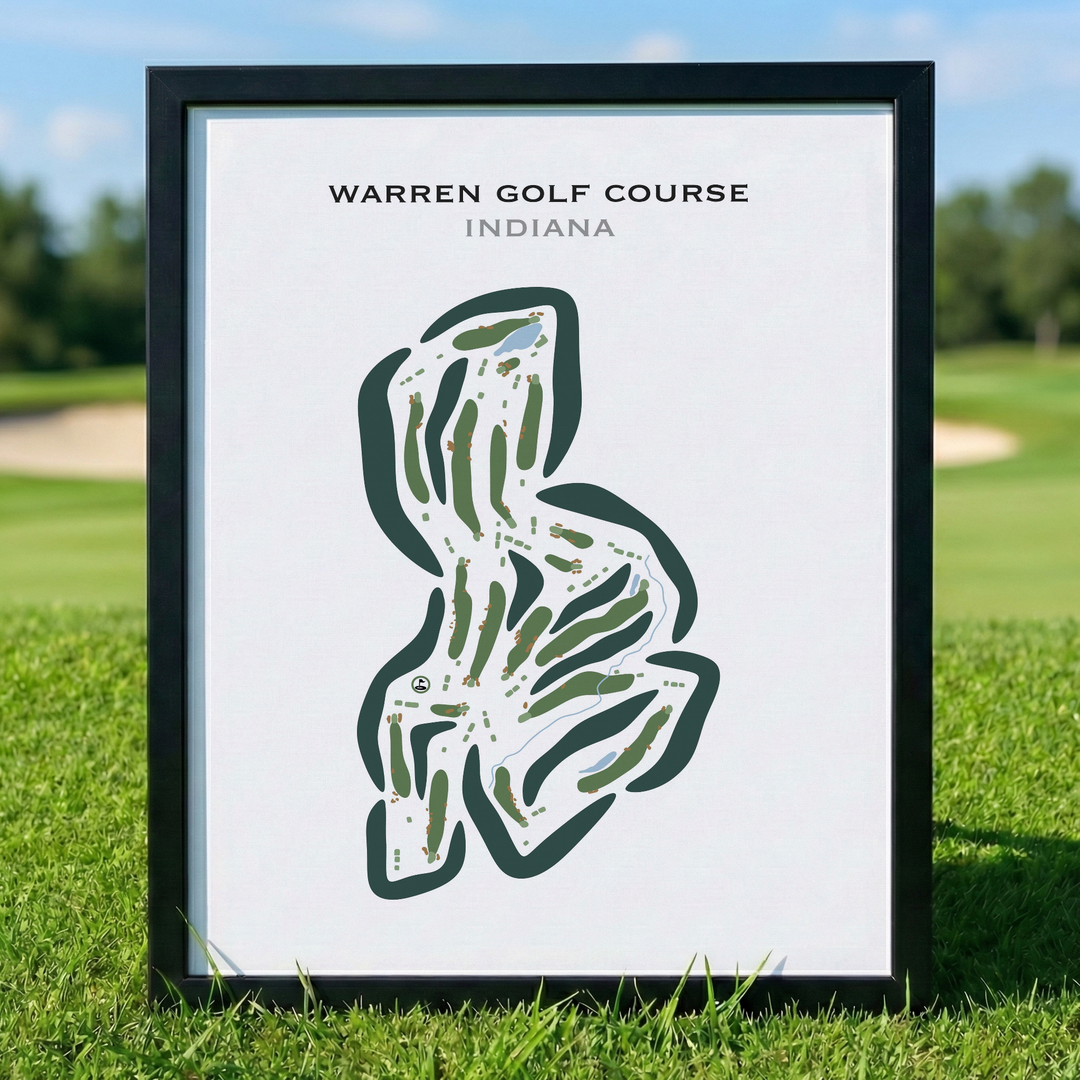 Warren Golf Course, Indiana - Printed Golf Courses