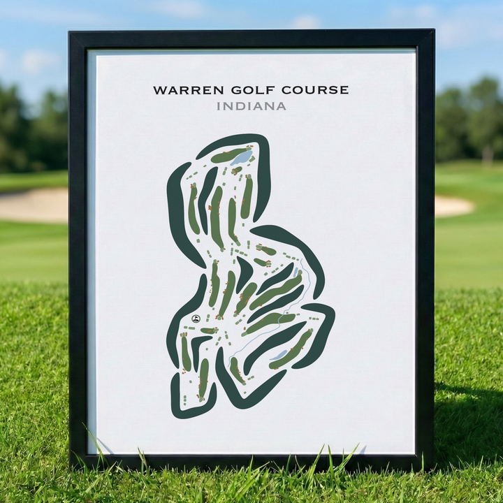 Warren Golf Course, Indiana - Printed Golf Courses