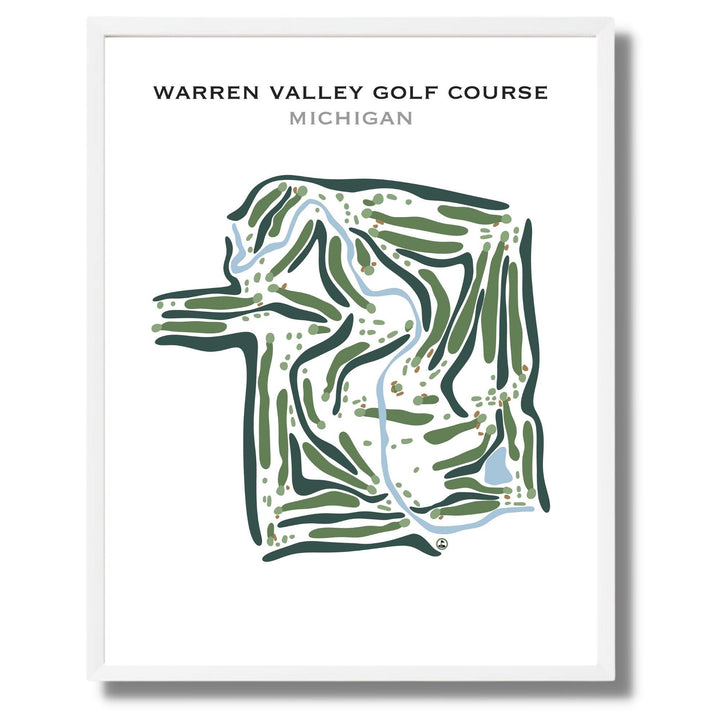 Warren Valley Golf Course, Michigan - Printed Golf Courses - Golf Course Prints