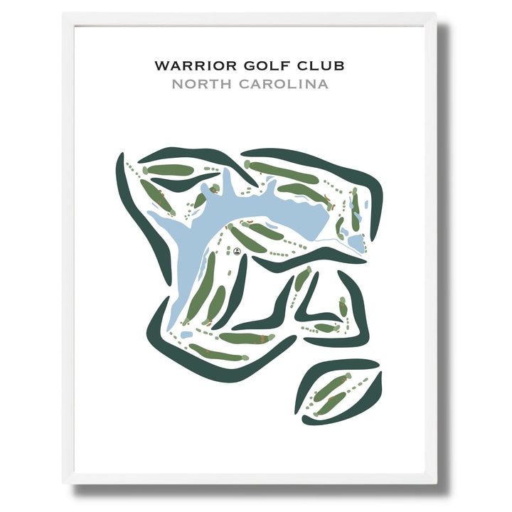 Warrior Golf Club, North Carolina - Printed Golf Courses