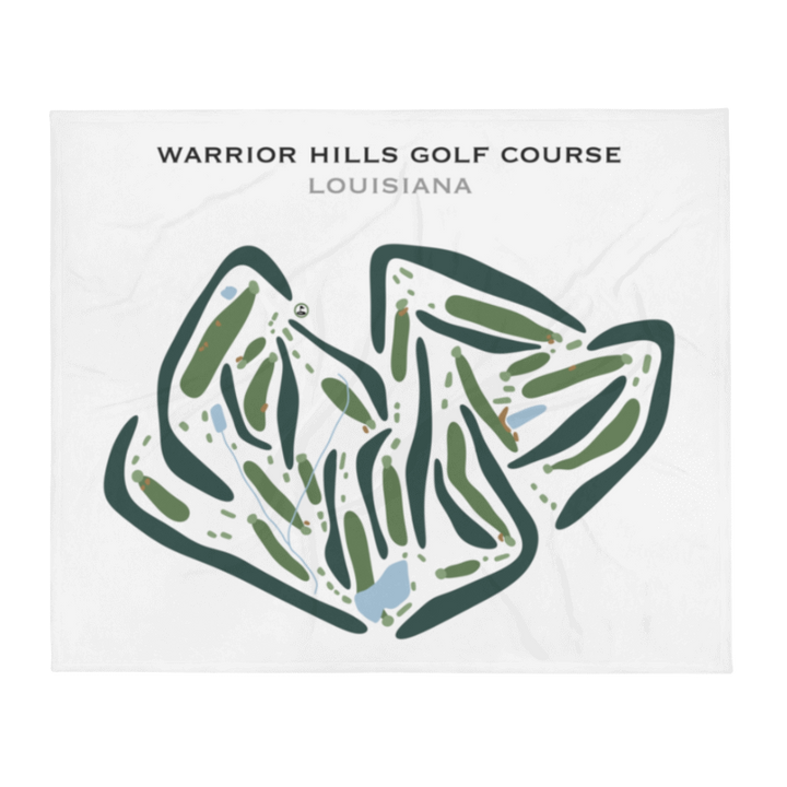 Warrior Hills Golf Course, Louisiana - Printed Golf Courses