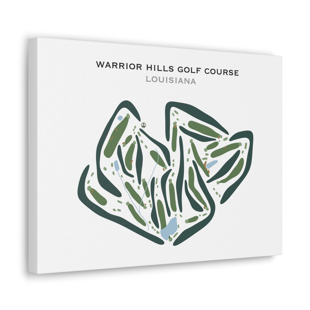 Warrior Hills Golf Course, Louisiana - Printed Golf Courses