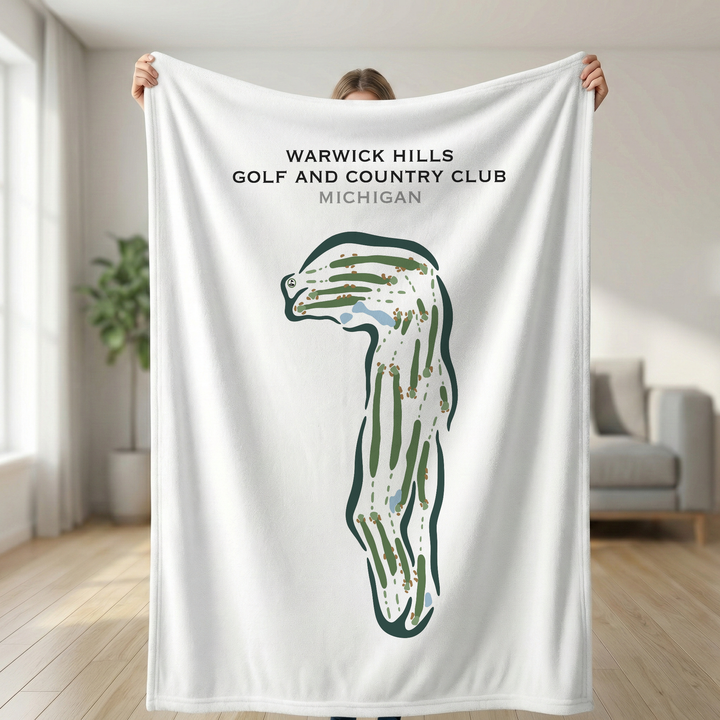 Warwick Hills Golf & Country Club, Michigan - Printed Golf Courses