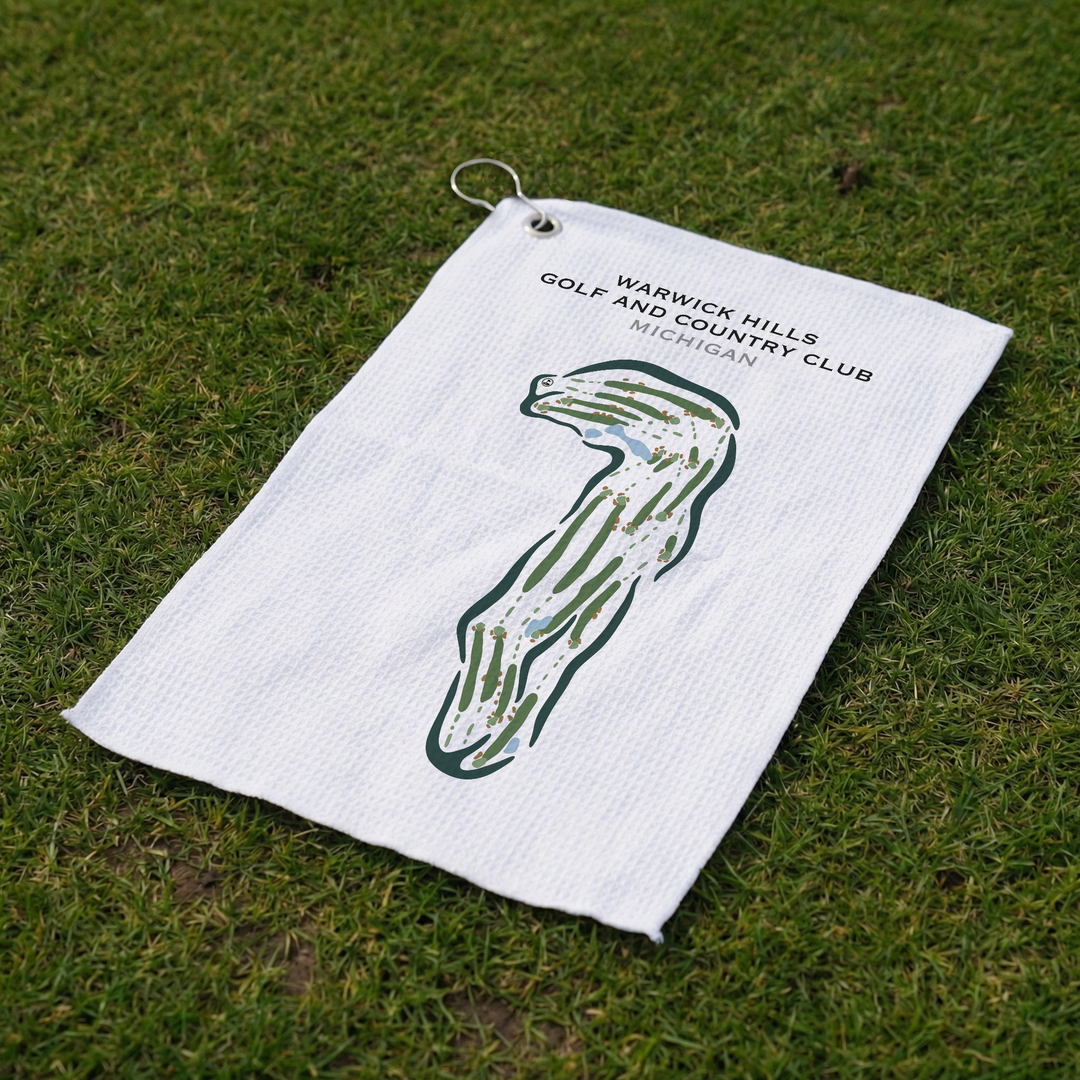 Warwick Hills Golf & Country Club, Michigan - Printed Golf Courses