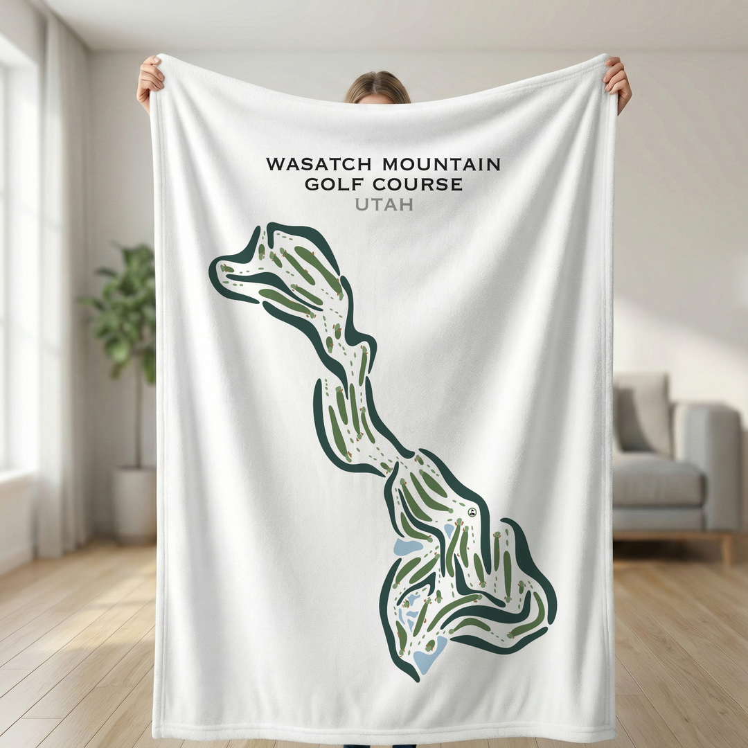 Wasatch Mountain Golf Course, Midway Utah - Printed Golf Courses