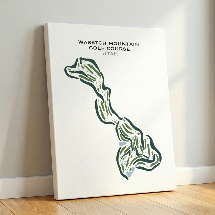 Wasatch Mountain Golf Course, Midway Utah - Printed Golf Courses