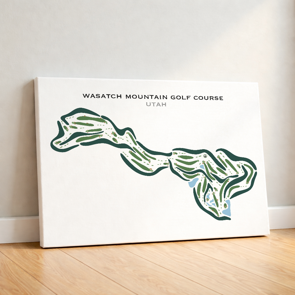 Wasatch Mountain Golf Course, Midway Utah, Horizontal - Printed Golf Courses