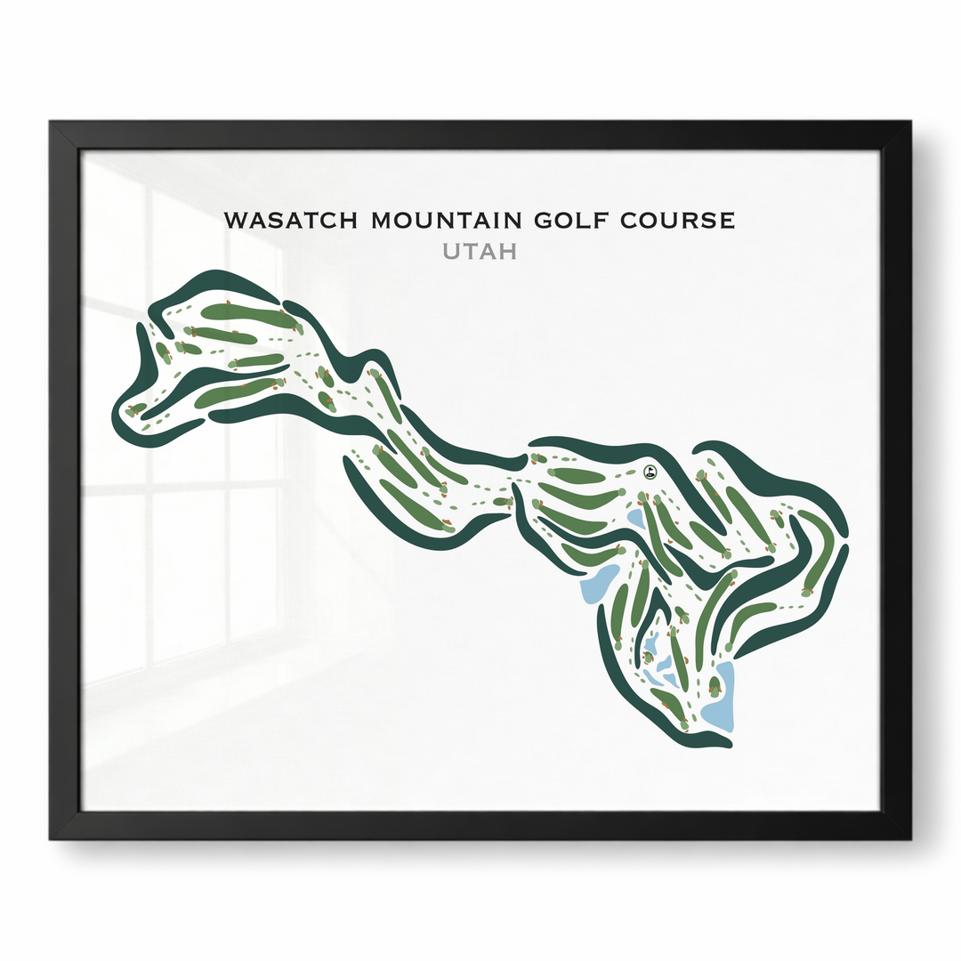 Wasatch Mountain Golf Course, Midway Utah, Horizontal - Printed Golf Courses