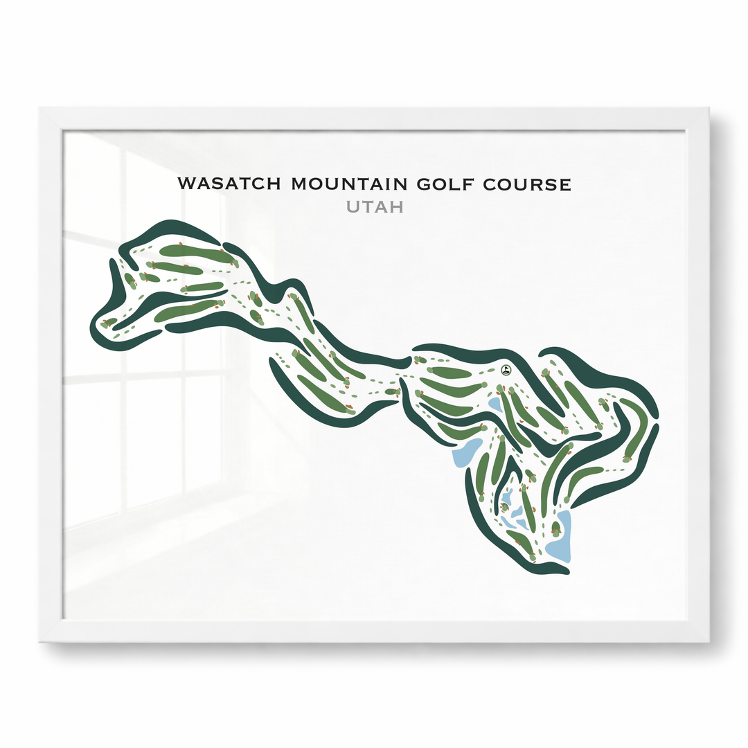 Wasatch Mountain Golf Course, Midway Utah, Horizontal - Printed Golf Courses