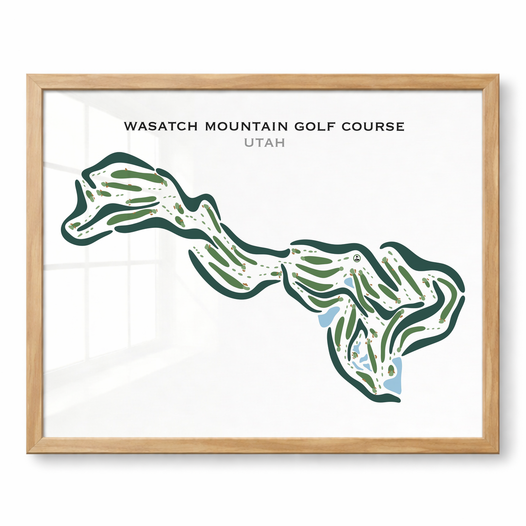 Wasatch Mountain Golf Course, Midway Utah, Horizontal - Printed Golf Courses