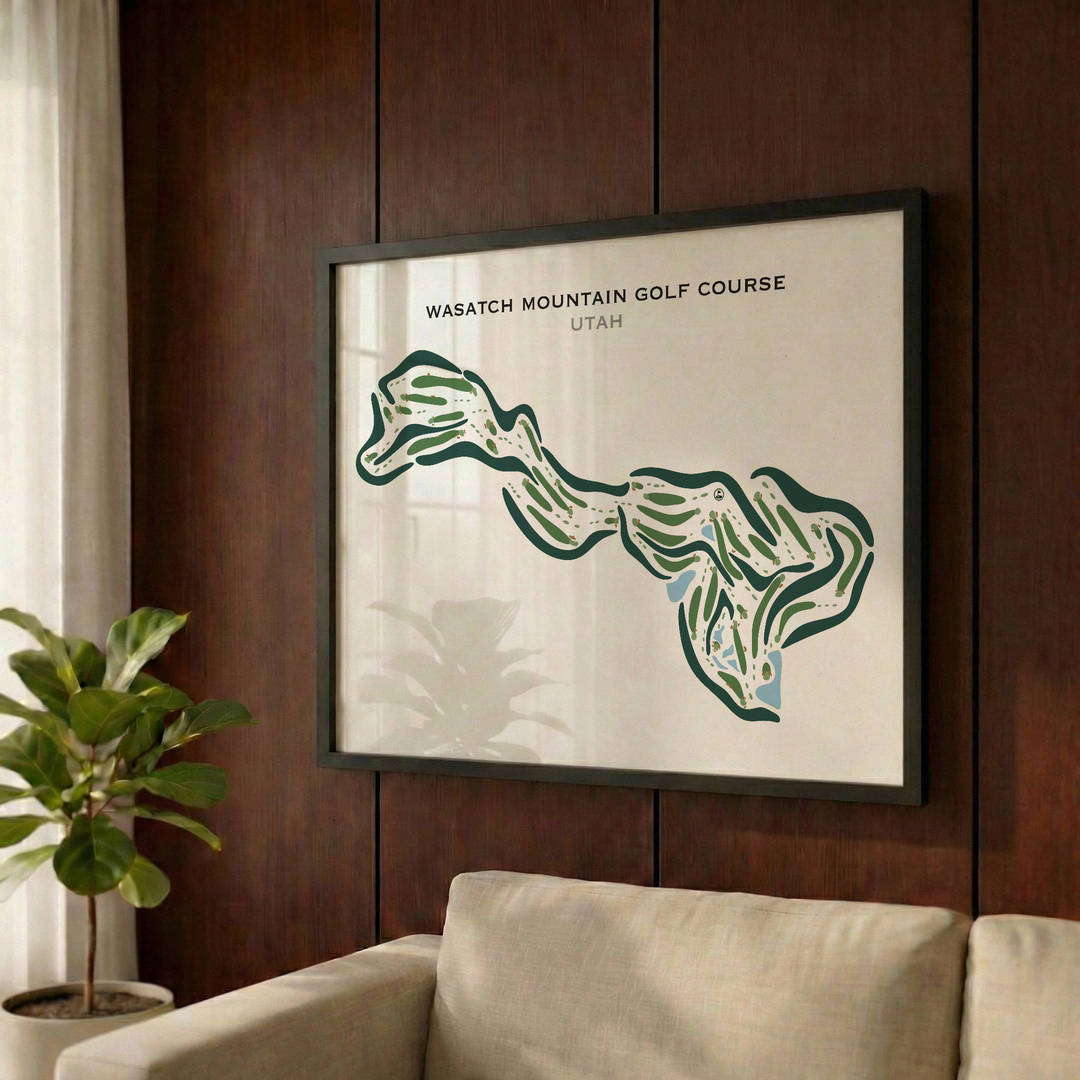 Wasatch Mountain Golf Course, Midway Utah, Horizontal - Printed Golf Courses