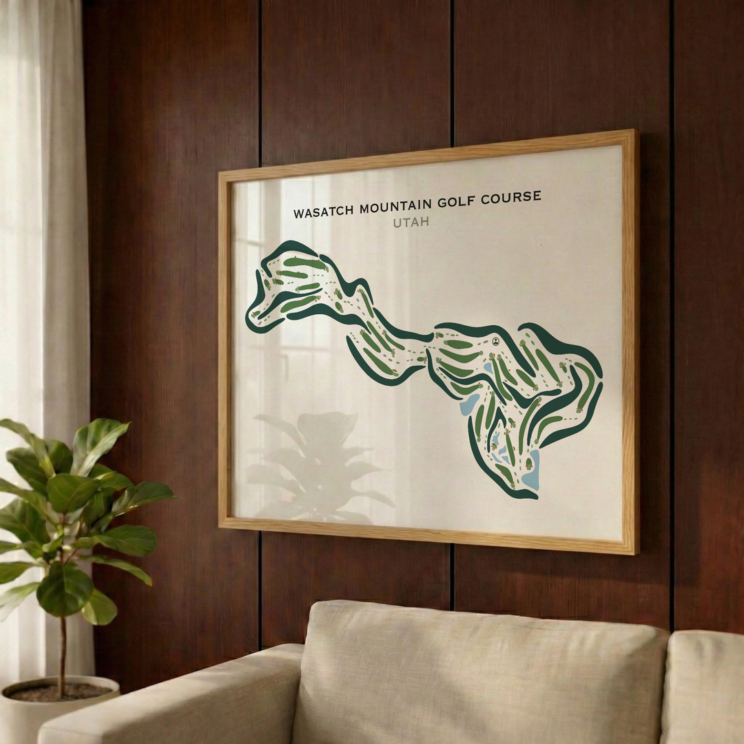 Wasatch Mountain Golf Course, Midway Utah, Horizontal - Printed Golf Courses