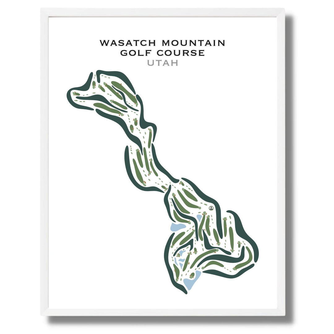 Wasatch Mountain Golf Course, Midway Utah - Printed Golf Courses - Golf Course Prints