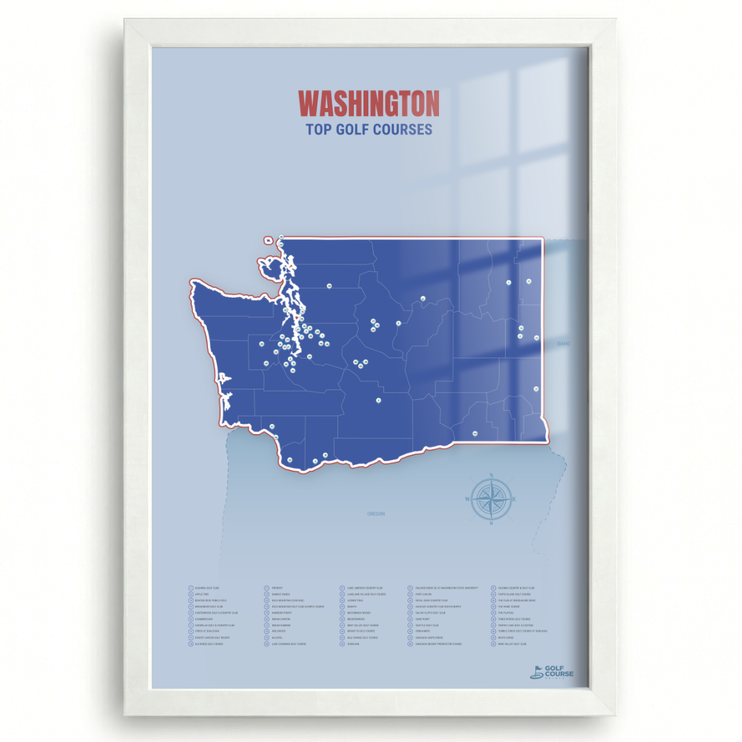 Map of Washington Golf Courses