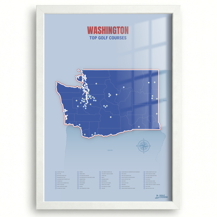 Map of Washington Golf Courses