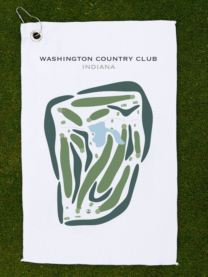 Washington Country Club, Indiana - Printed Golf Courses