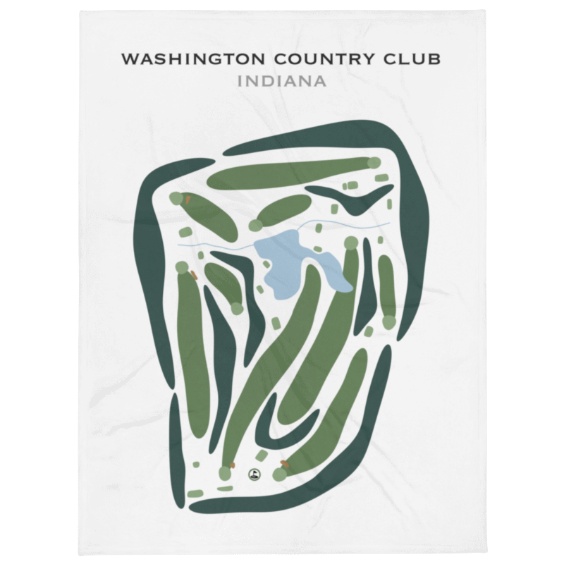 Washington Country Club, Indiana - Printed Golf Courses