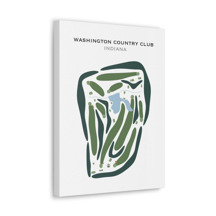 Washington Country Club, Indiana - Printed Golf Courses