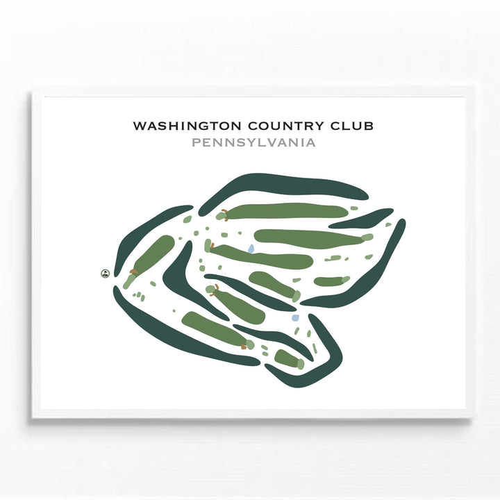 Washington Country Club, Pennsylvania - Printed Golf Courses