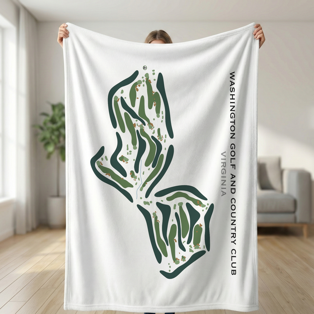 Washington Golf & Country Club, Virginia - Printed Golf Course