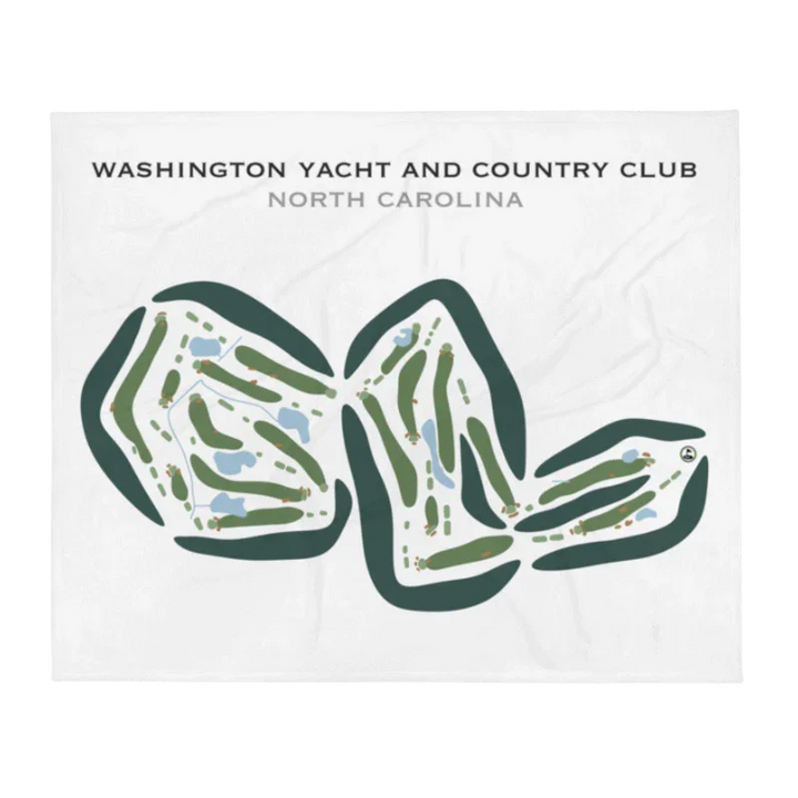 Washington Yacht & Country Club, North Carolina - Printed Golf Courses