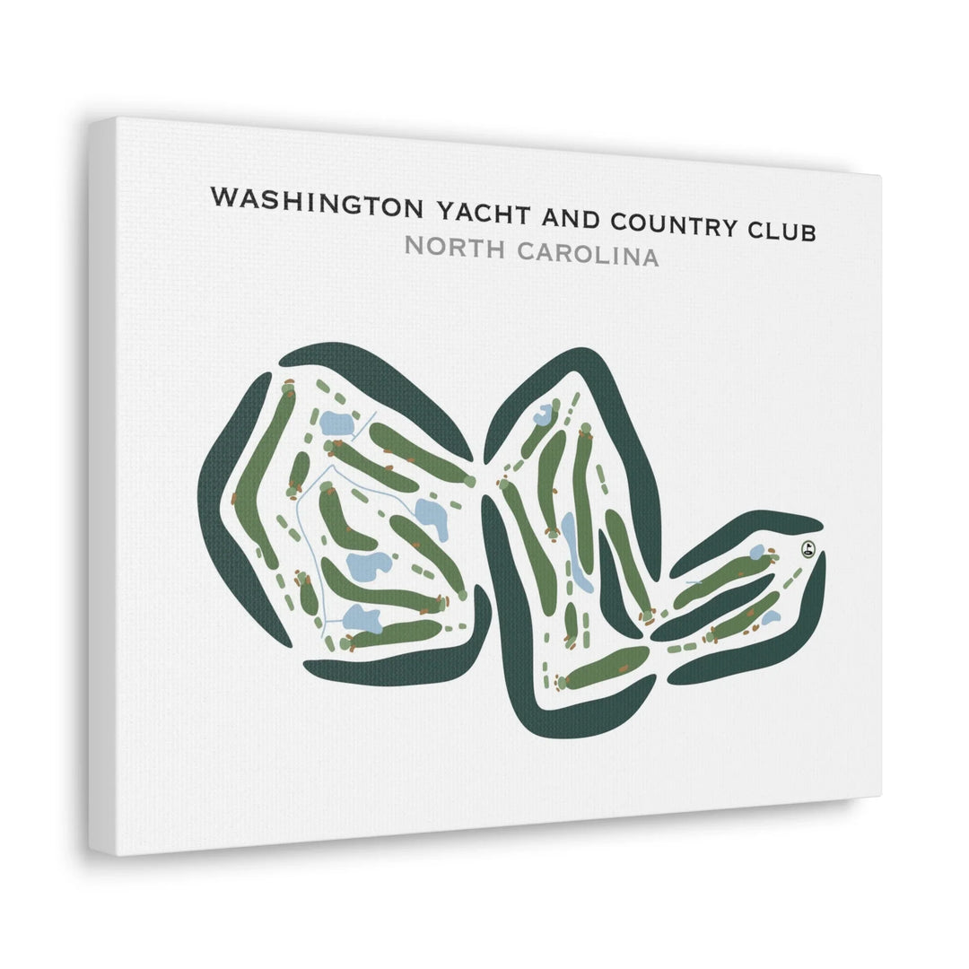 Washington Yacht & Country Club, North Carolina - Printed Golf Courses