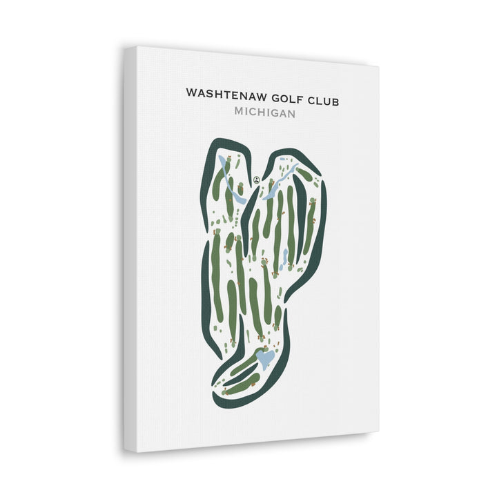 Washtenaw Golf Club, Michigan - Printed Golf Courses