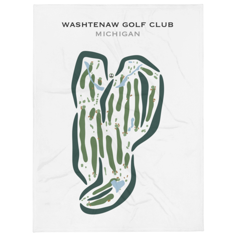 Washtenaw Golf Club, Michigan - Printed Golf Courses