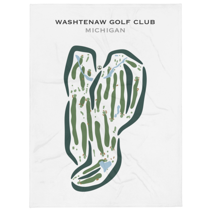 Washtenaw Golf Club, Michigan - Printed Golf Courses