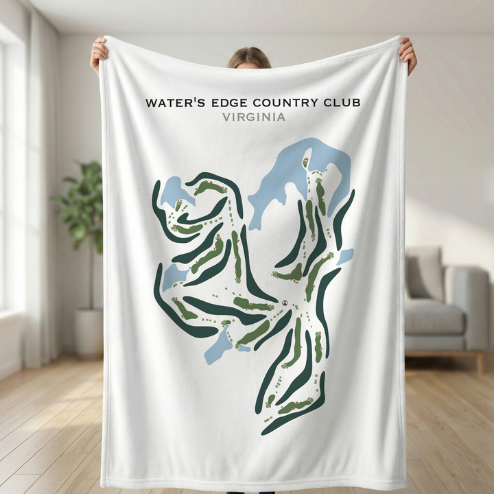 Water's Edge Country Club, Virginia - Printed Golf Course