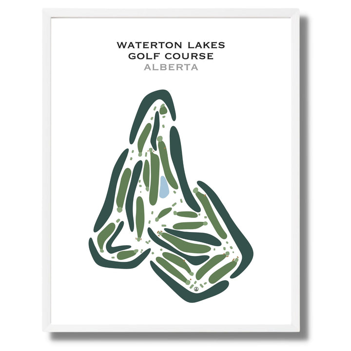 Waterton Lakes Golf Course, Canada - Printed Golf Courses