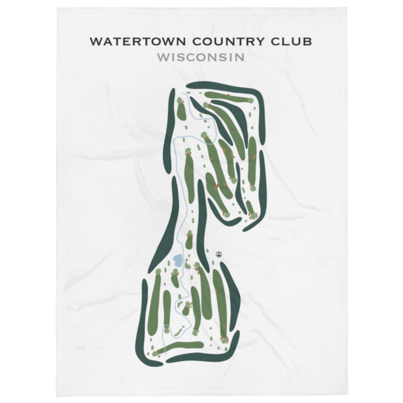 Watertown Country Club, Wisconsin - Printed Golf Course