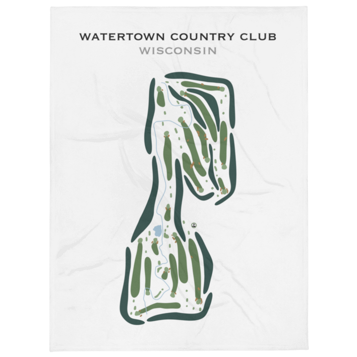 Watertown Country Club, Wisconsin - Printed Golf Course