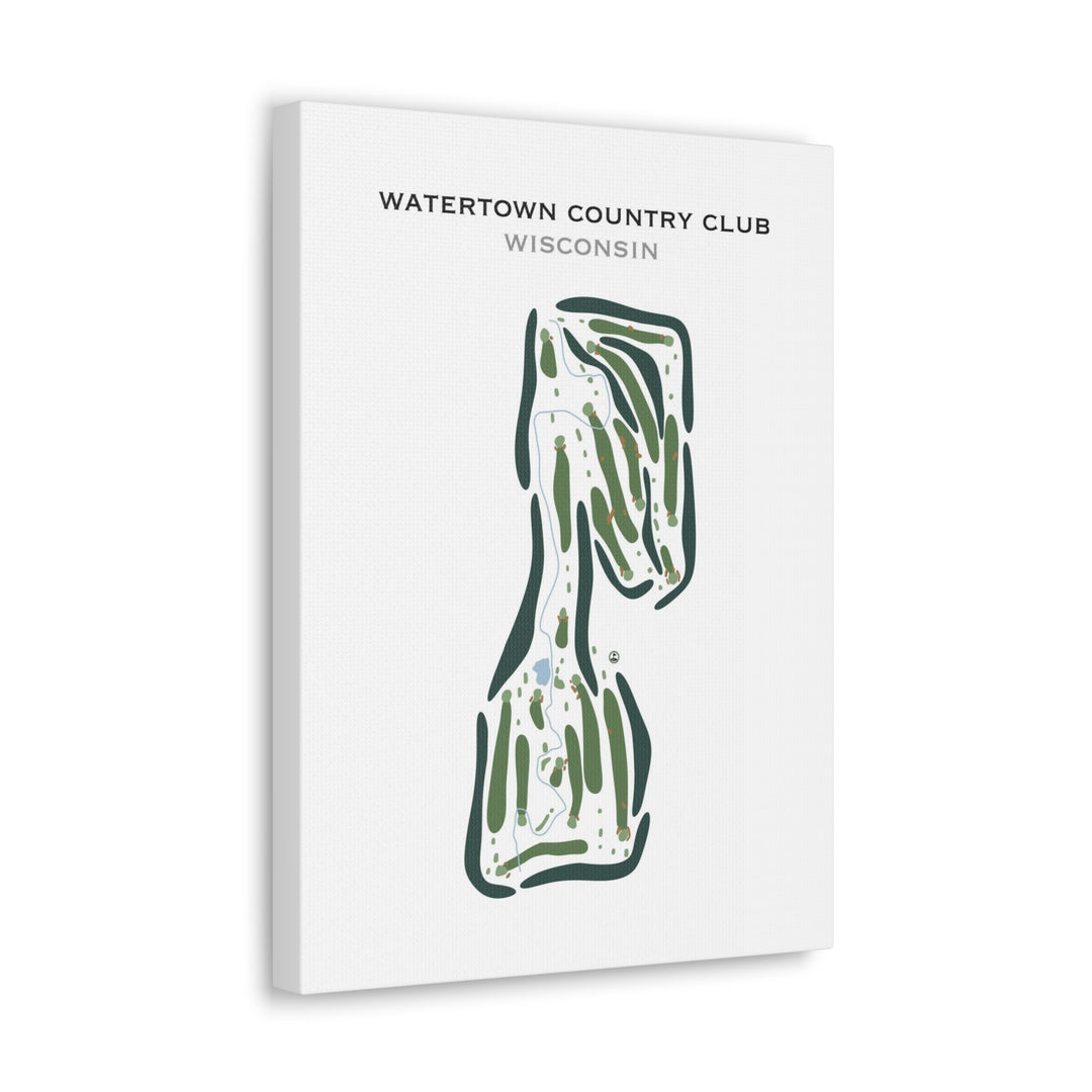 Watertown Country Club, Wisconsin - Printed Golf Course