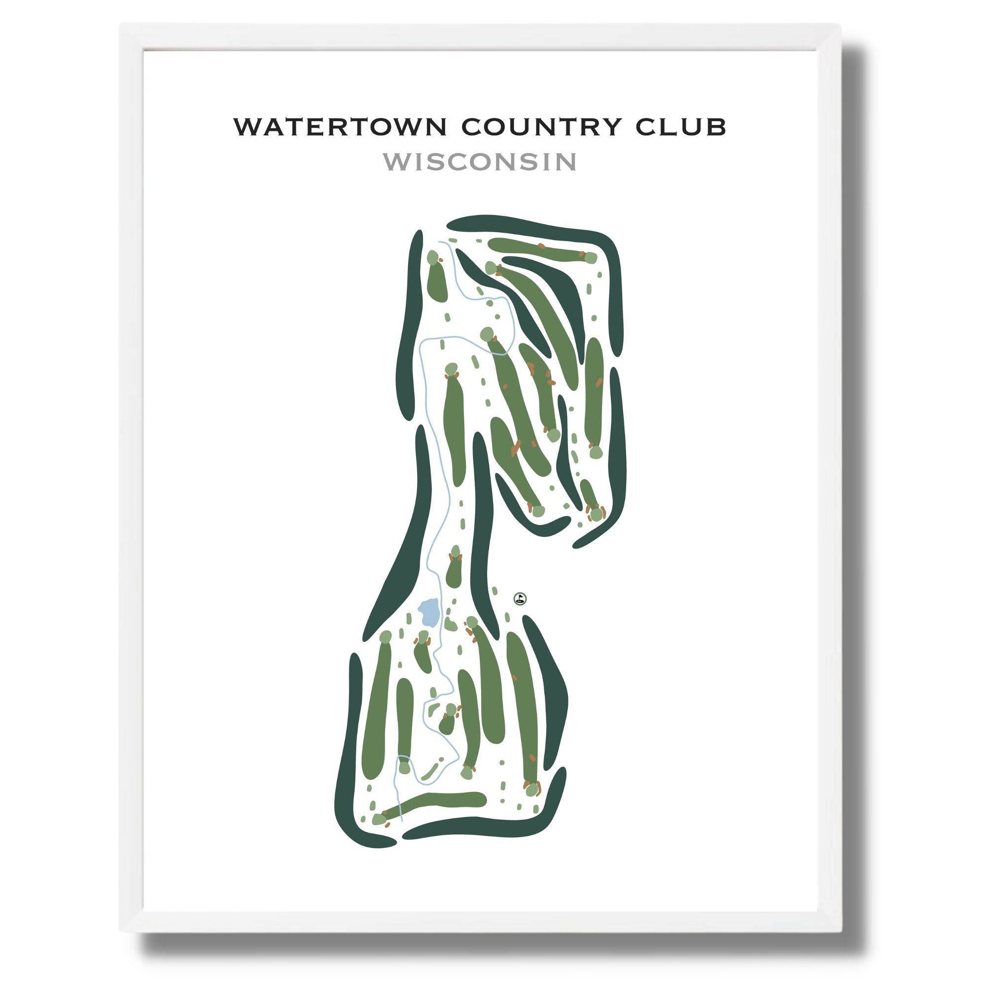 Buy the best printed golf course Watertown Country Club, Wisconsin - Golf  Course Prints