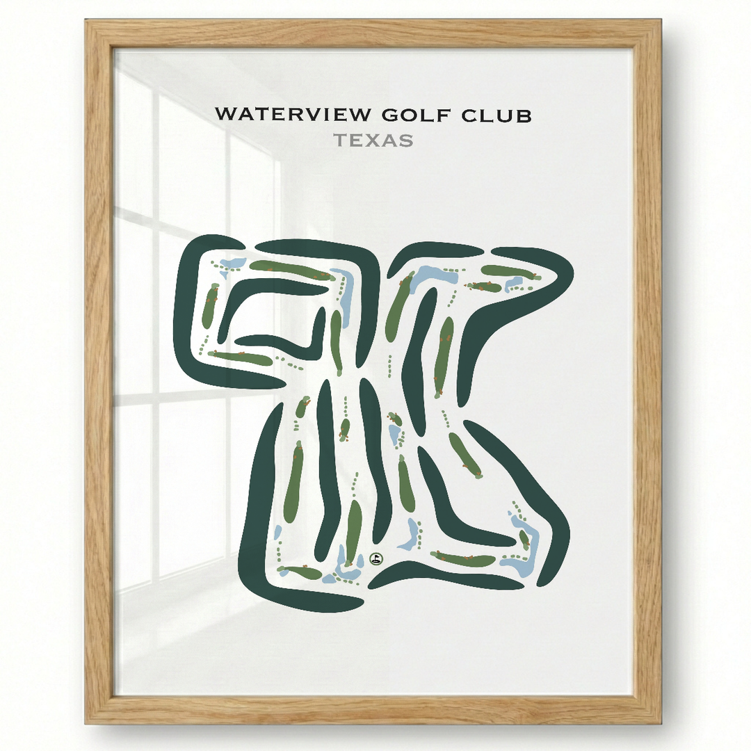 Waterview Golf Club, Texas - Printed Golf Courses
