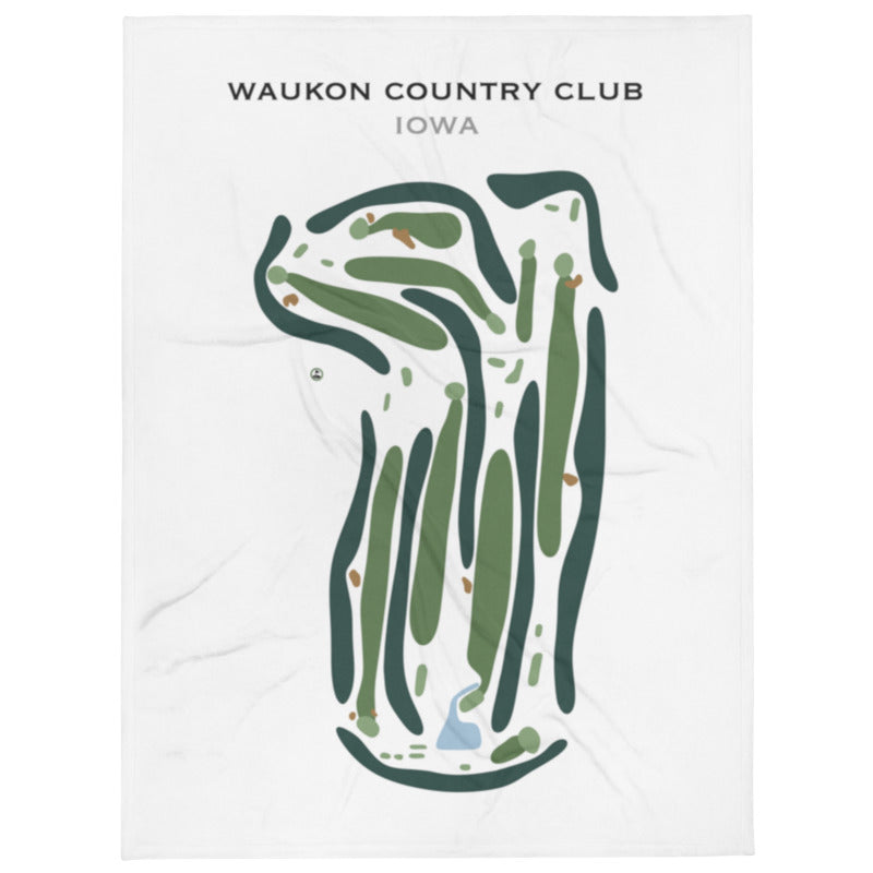 Waukon Golf and Country Club, Iowa - Printed Golf Course